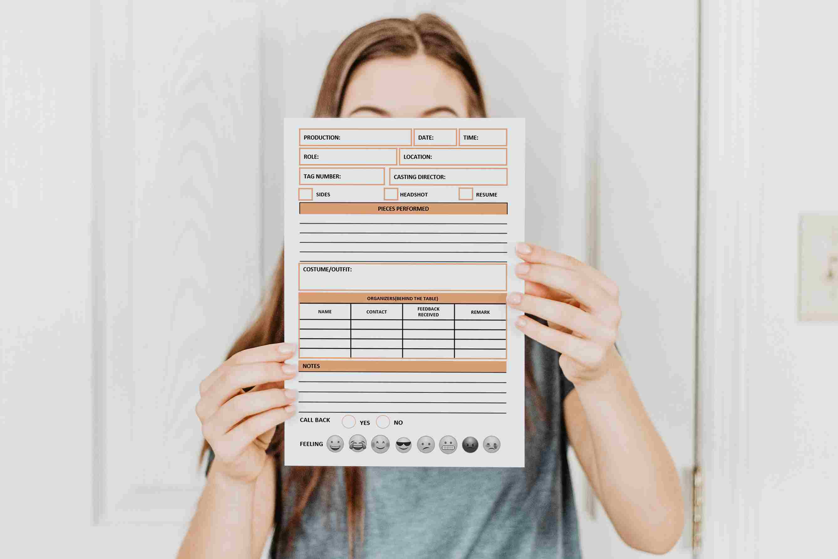 Audition Form Template